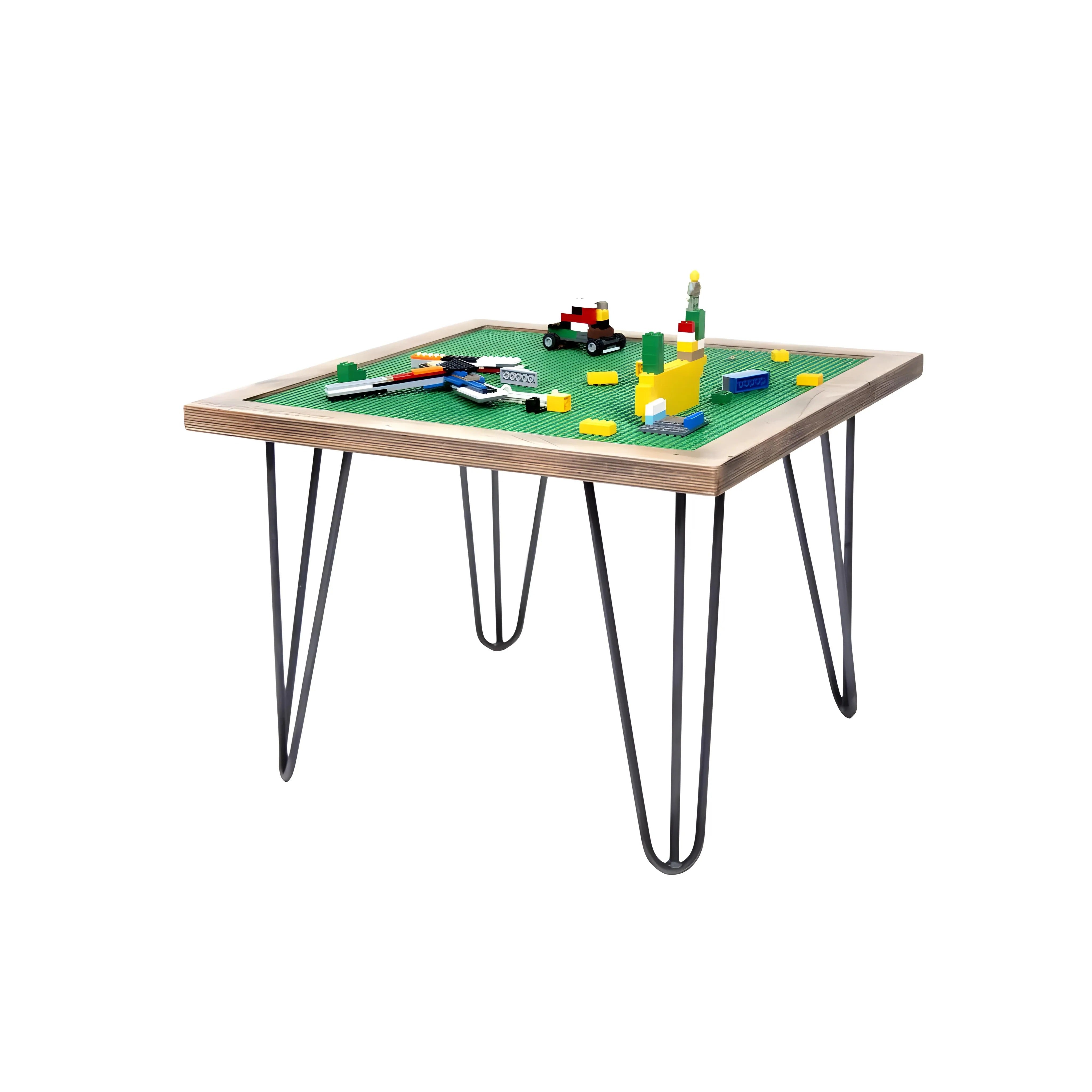Construction Nursery Table With Hairpin Legs